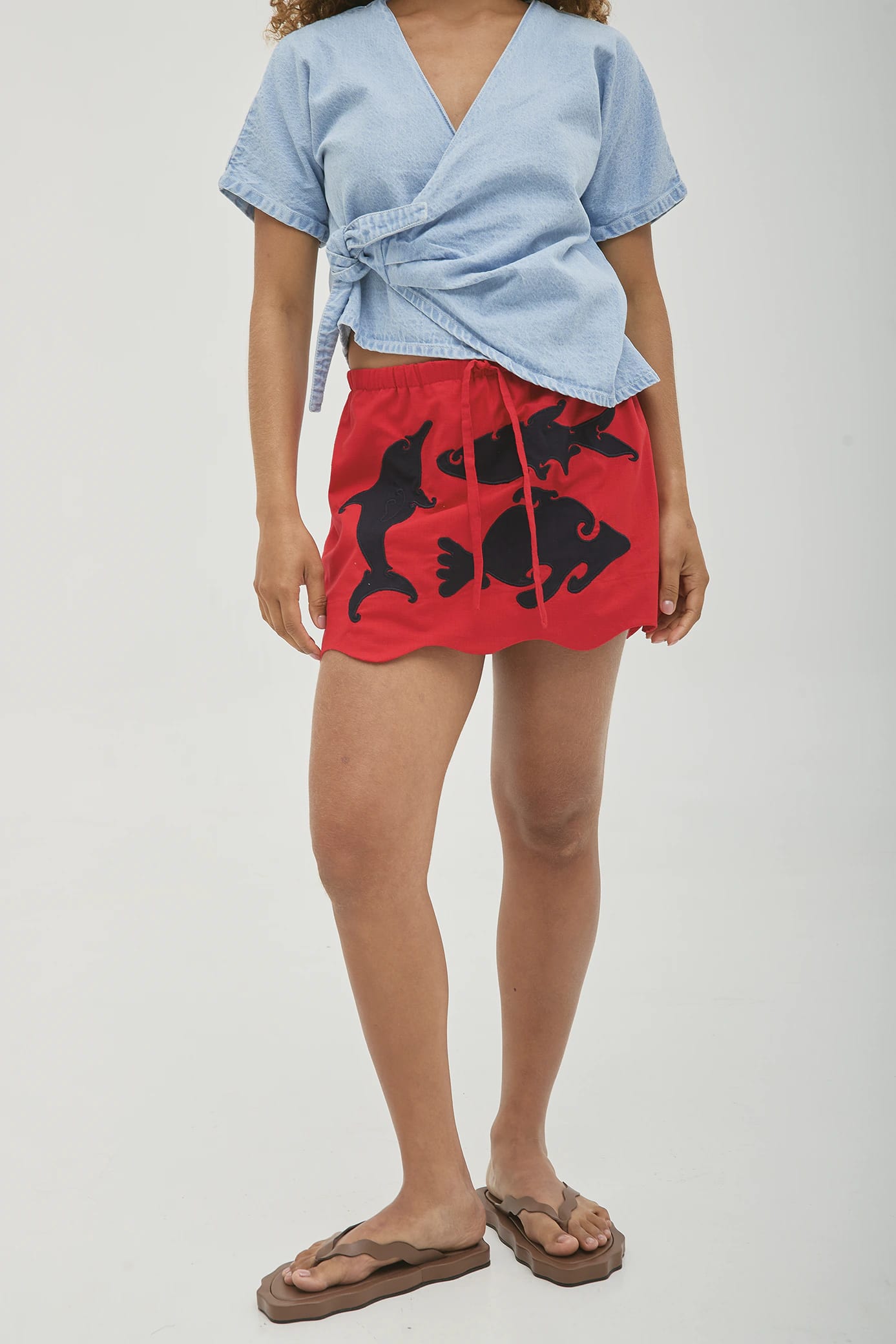 Falda Short Marea Peces - imagen 3