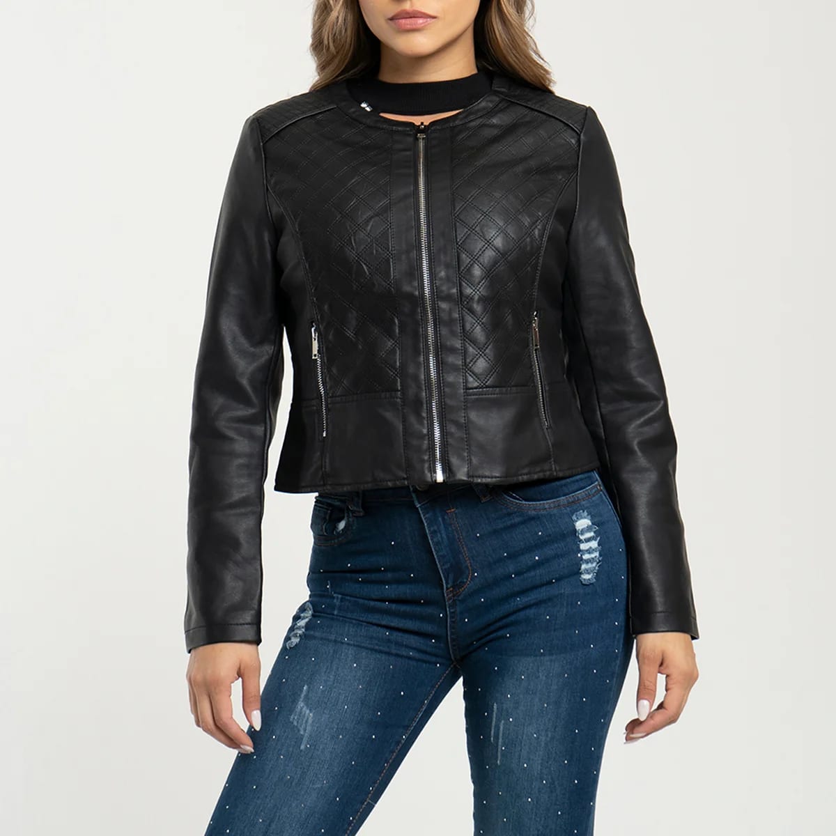 Chaqueta Sintetica Cuello Redondo Thais - imagen 1
