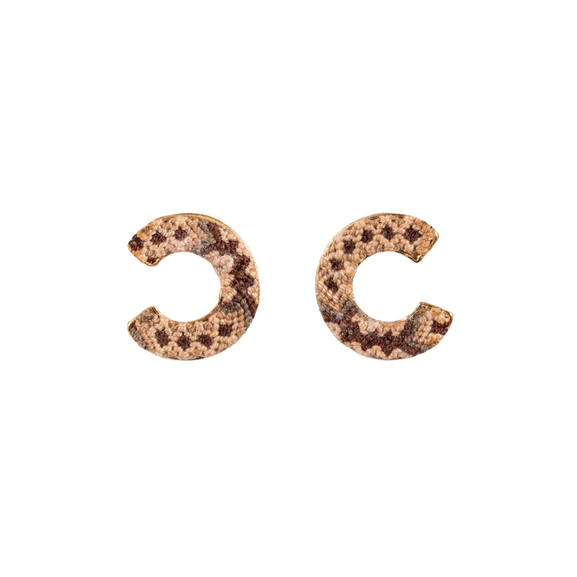 Wayuu Jolotsü  Earrings | Camel - imagen 1