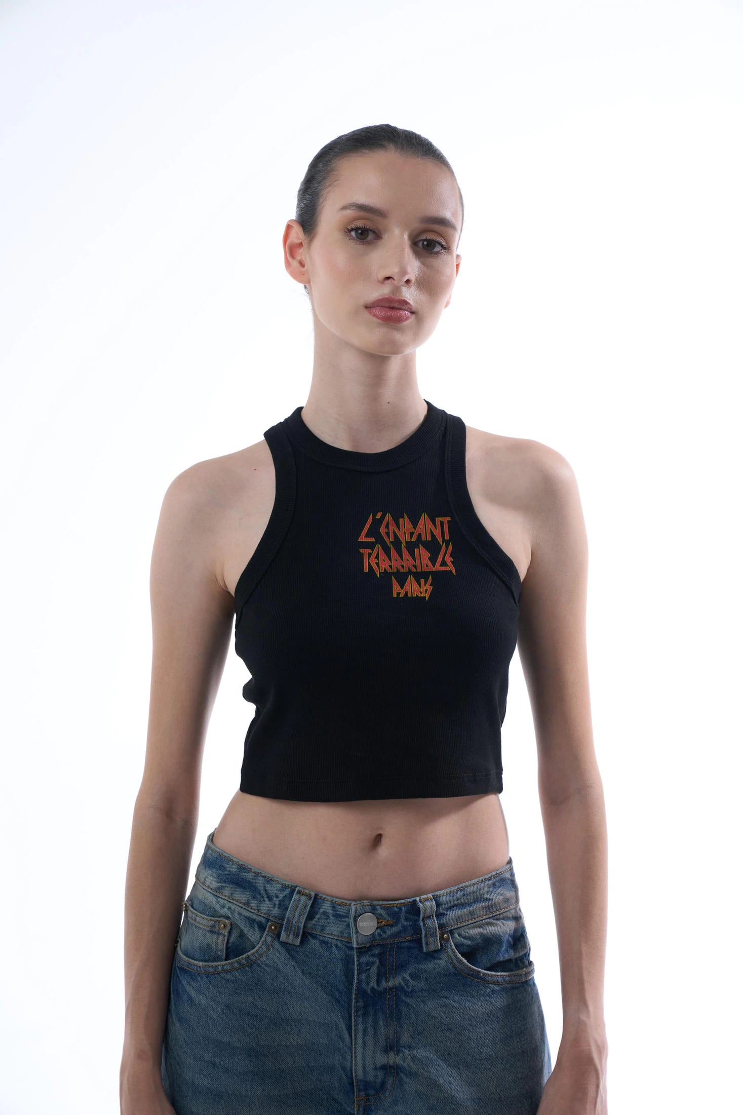 L'ENFANT BLACK WOMEN TANK TOP - imagen 2