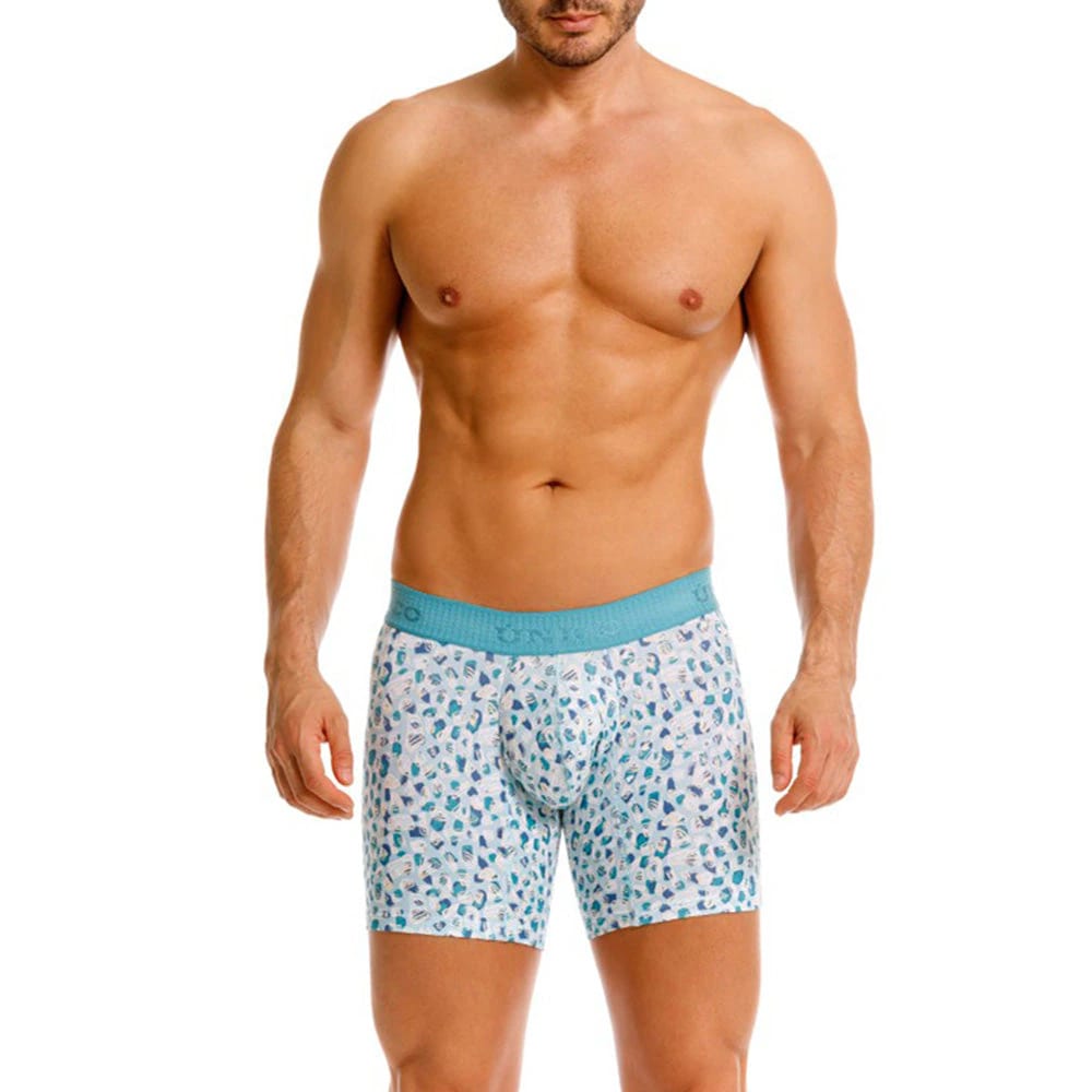 BOXER MEDIO ÓVALO AZUL - imagen 1