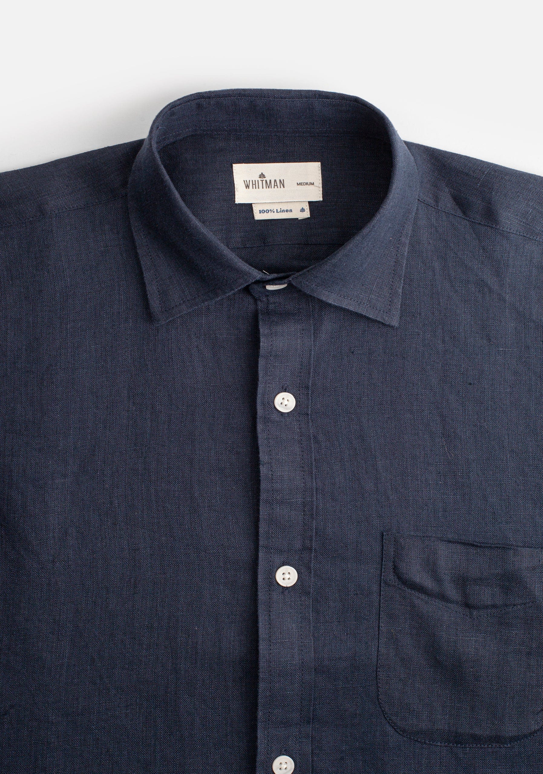 Camisa H CI Lino Azul Osc - imagen 2
