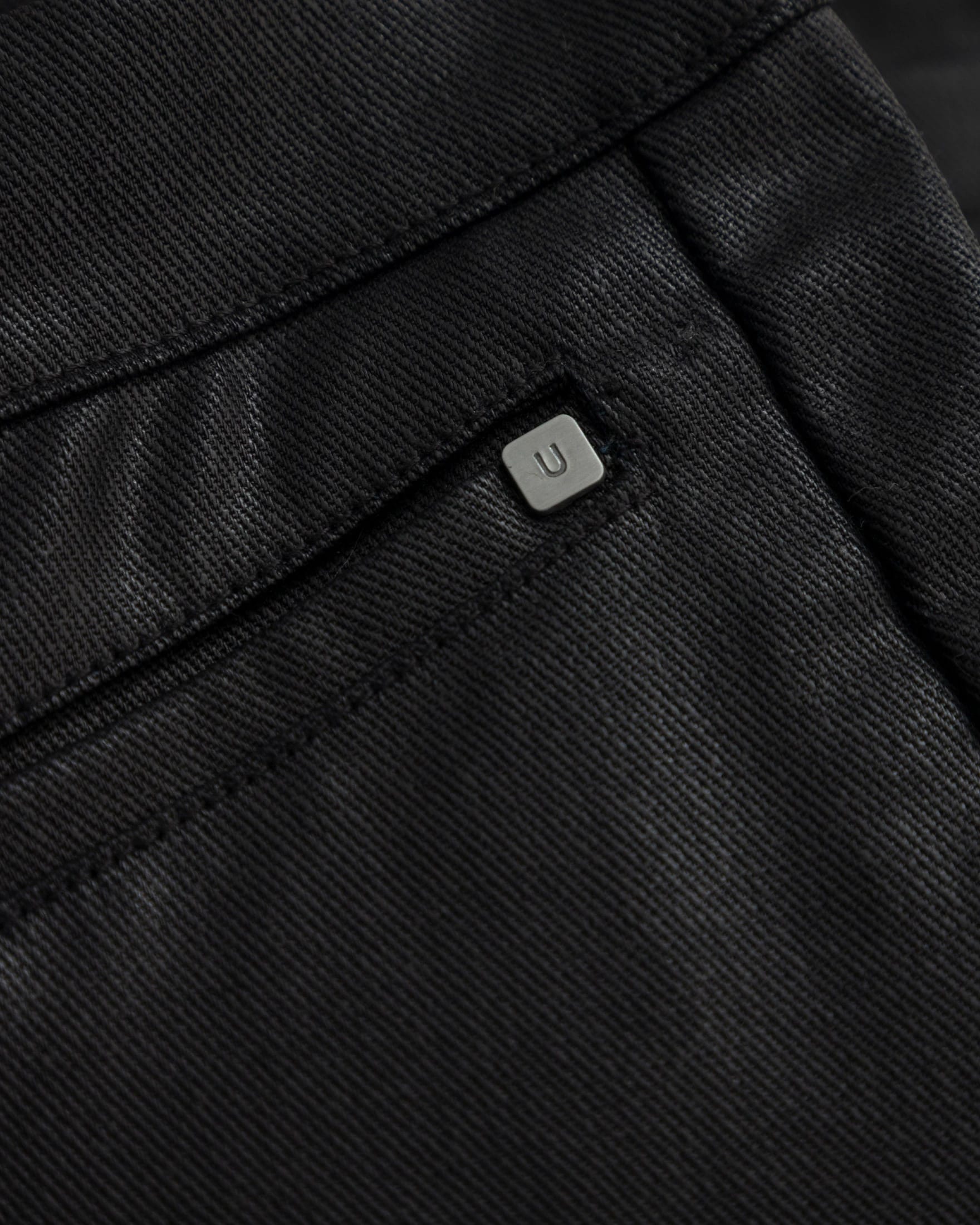 Basics Pleather Flare Pants Black - imagen 4