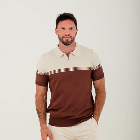 SUETER POLO MODA TEJIDO HOMBRE - imagen 1