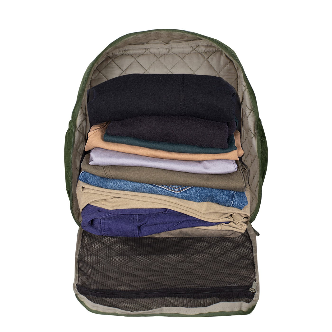 Morral Cabina Tapa Puffer Verde Militar - imagen 5