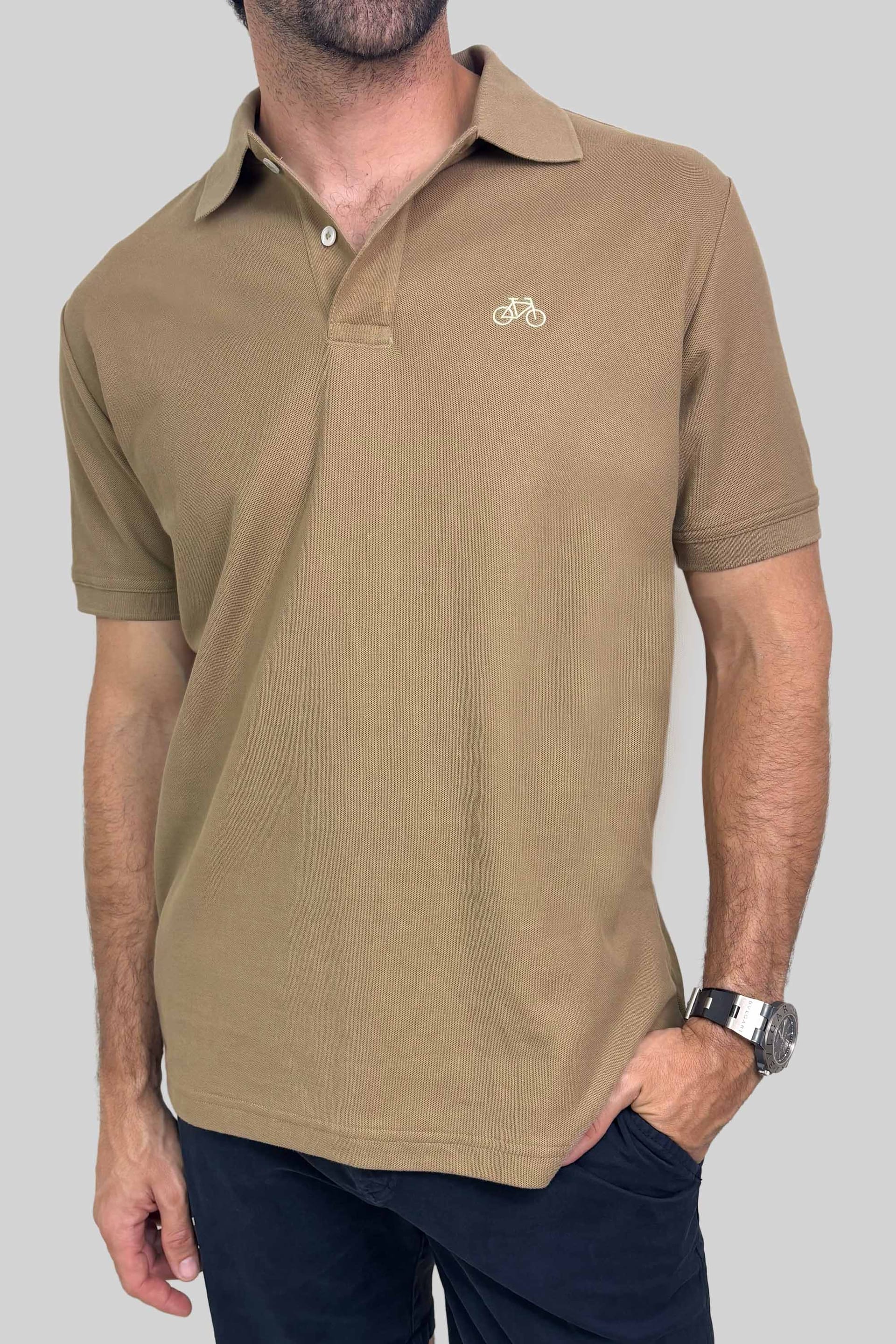 POLO MANGA CORTA MOCHA - imagen 1