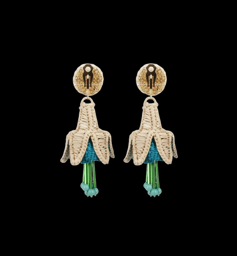 Aretes Fuchsia Azul - imagen 3