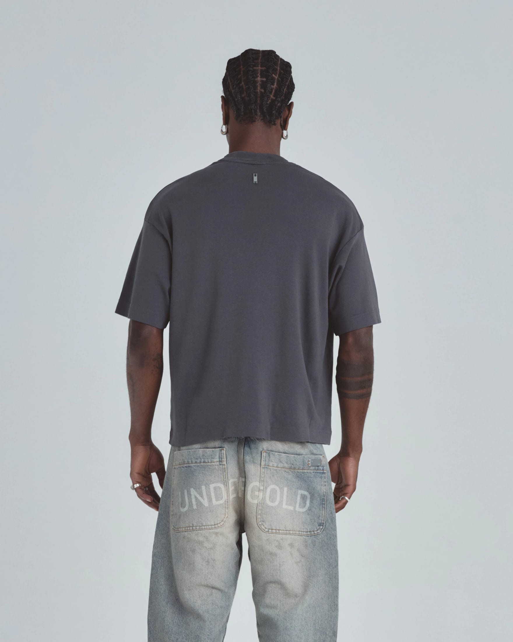 Line Basic Label Boxy Fit Tshirt Vintage Gray - imagen 7