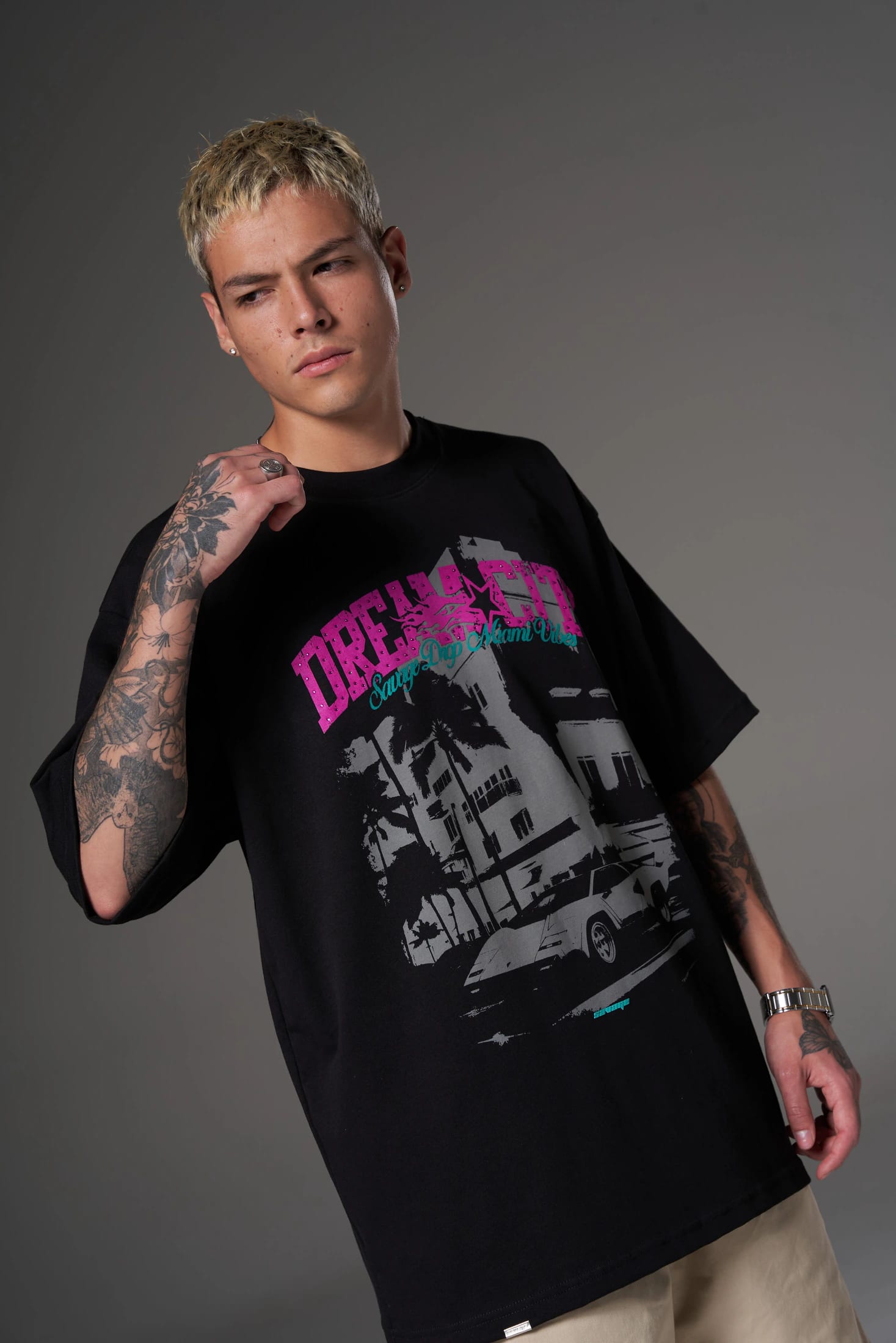 T shirt dream city rosada 250 gramos 14603 - imagen 7