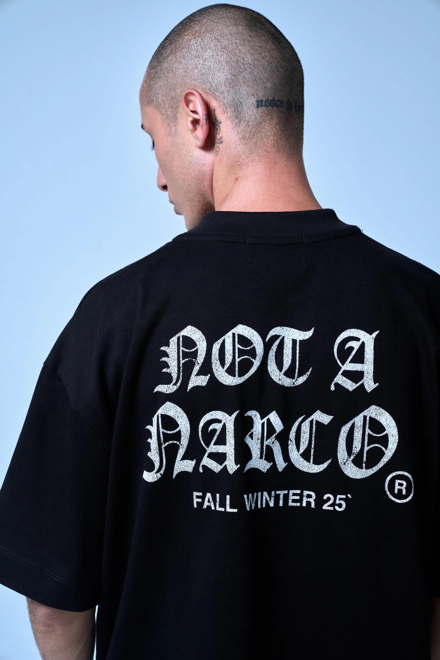 NOT A NARCO FW25 WHITE T-SHIRT - imagen 17
