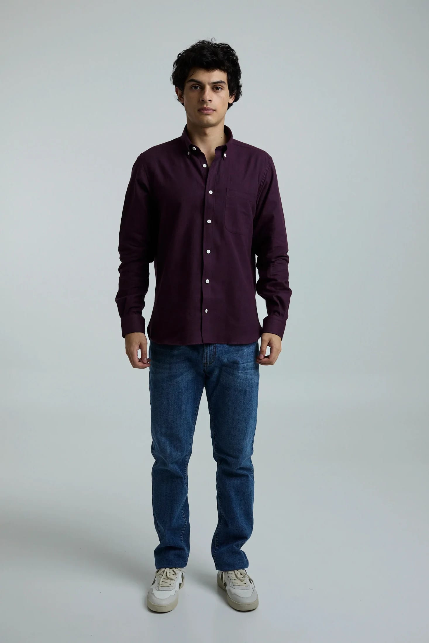 Camisa twill vinotinto - imagen 17