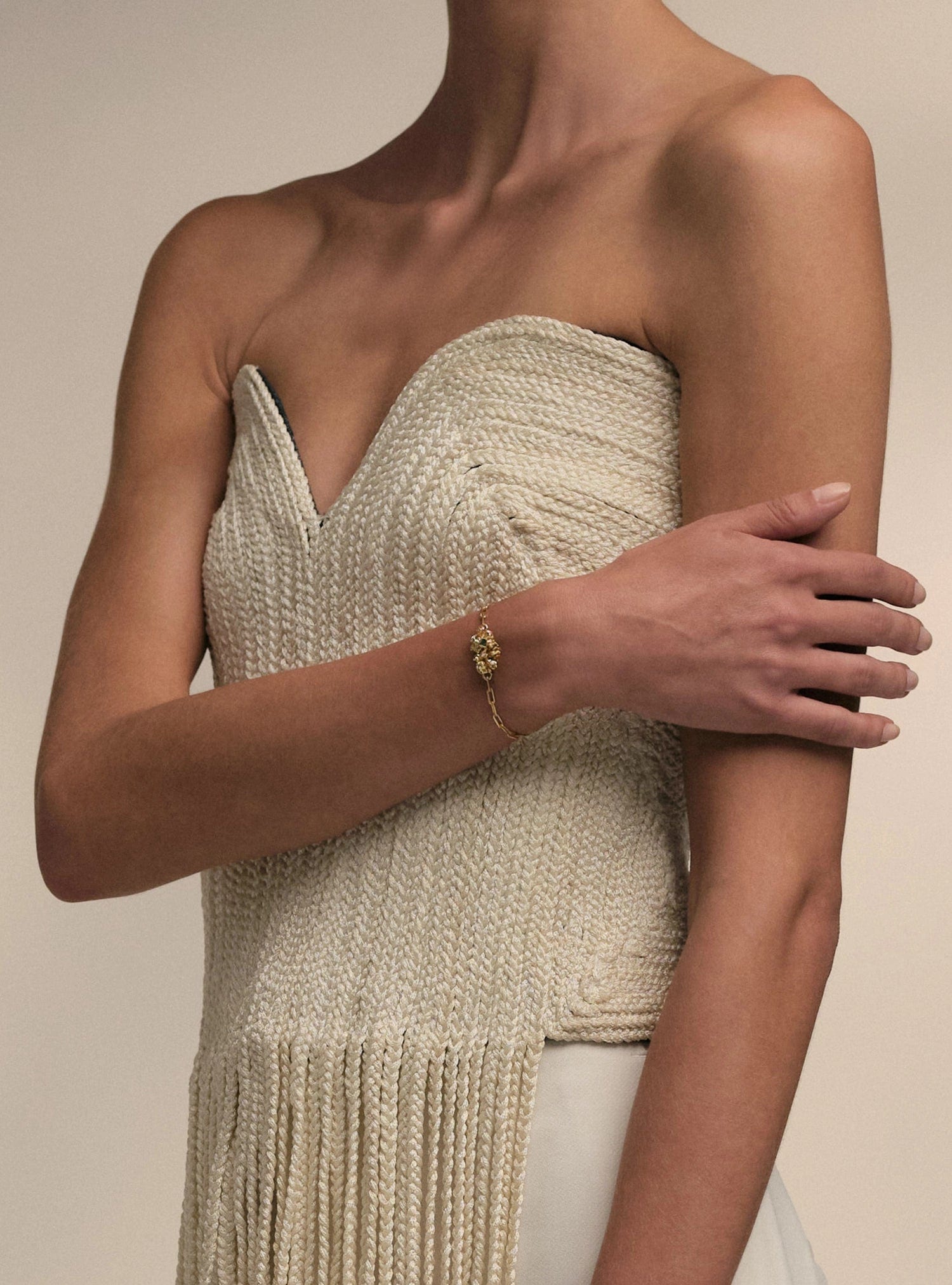 Aura Emerald Chunk Bracelet - imagen 5