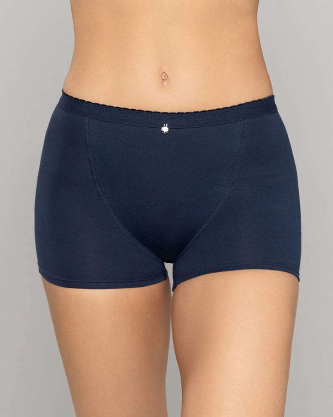 Boxer Femenino Tiro Alto Control Suave en Algodón con Efecto Levanta Cola Ref. 8058 - imagen 3
