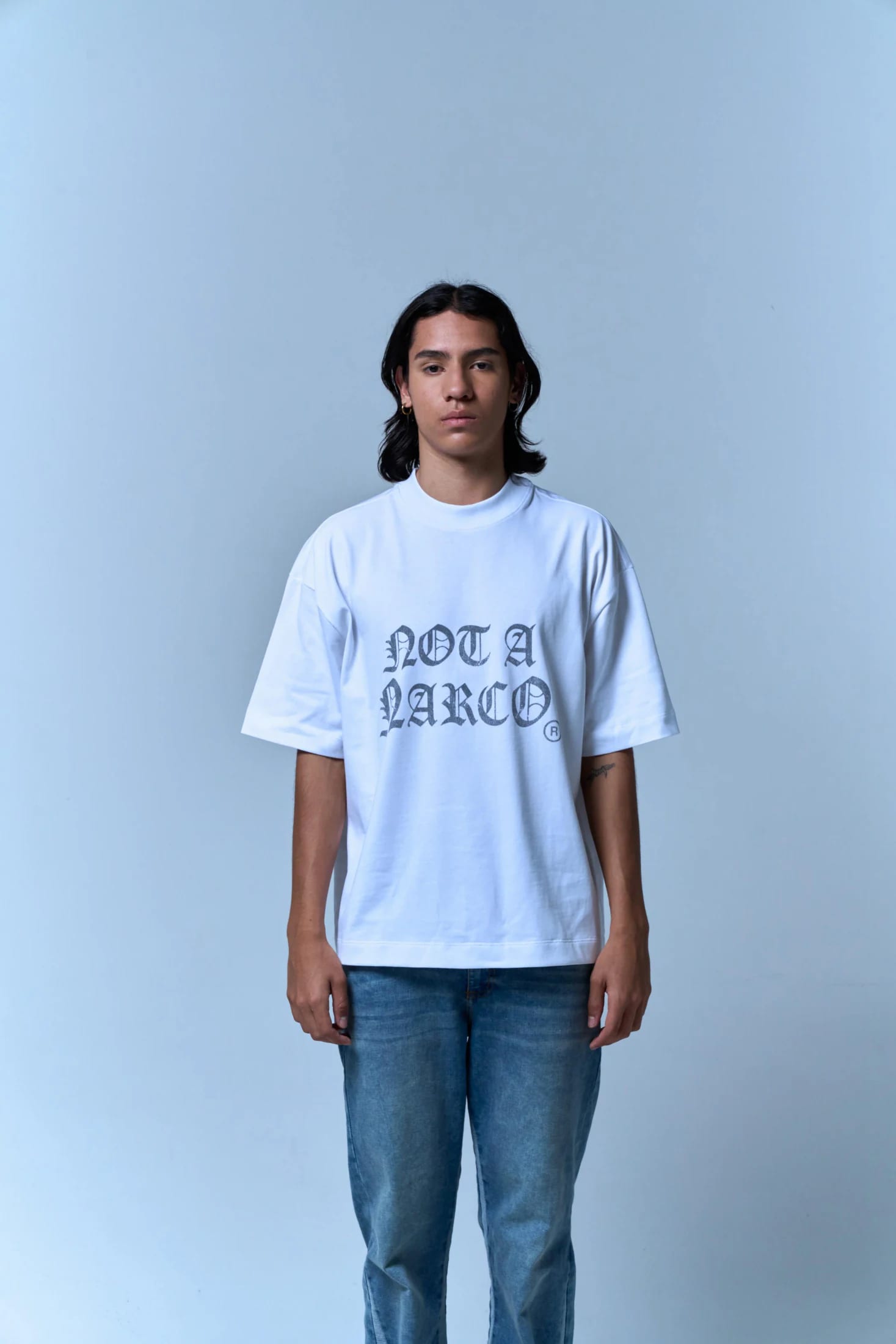 NOT A NARCO WHITE T-SHIRT - imagen 8