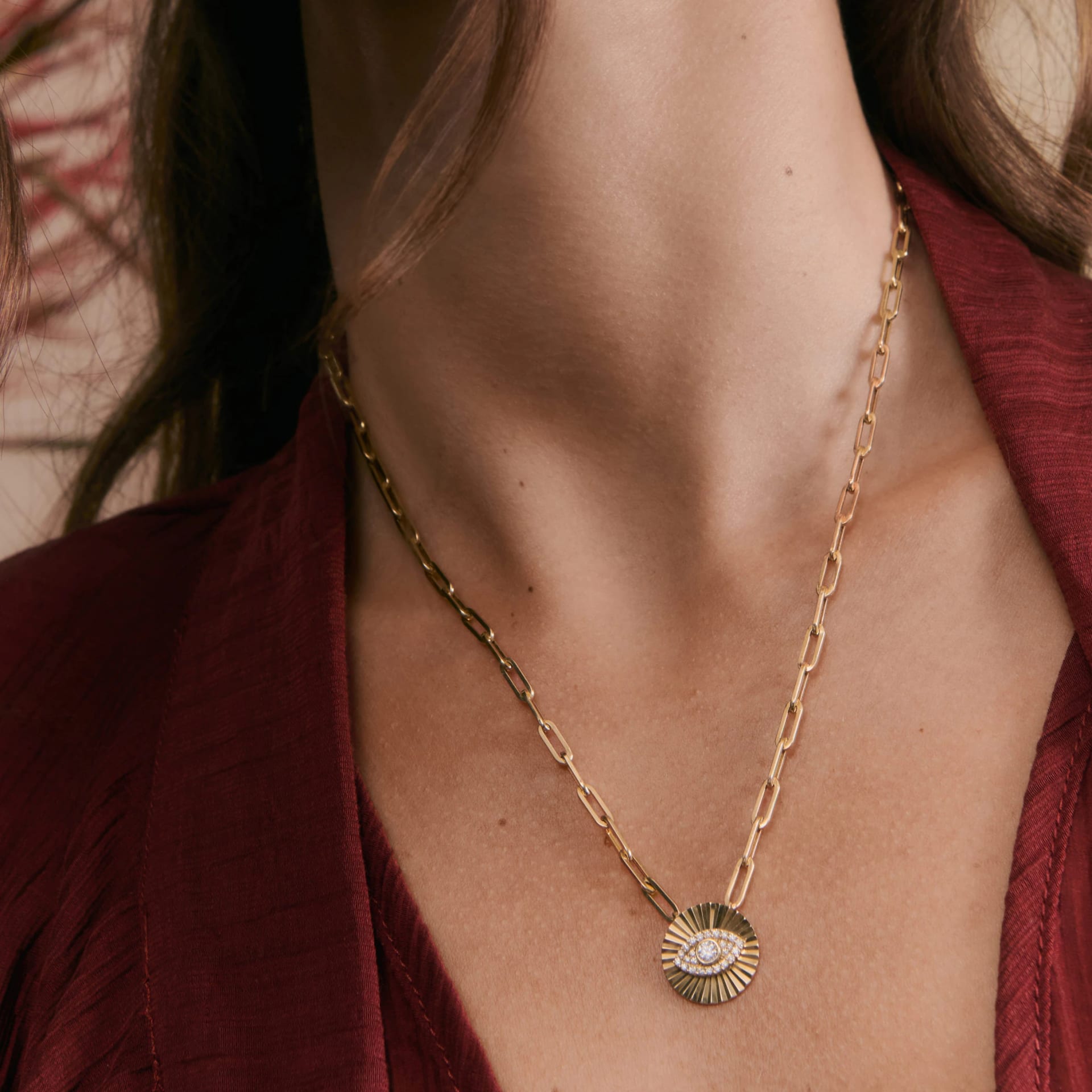 Cadena Evil Eye Textura - imagen 2