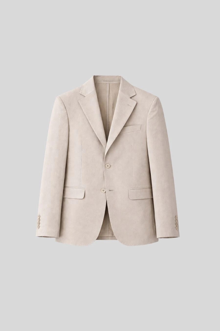 Men's mixed fabric beige vittorio set - imagen 4