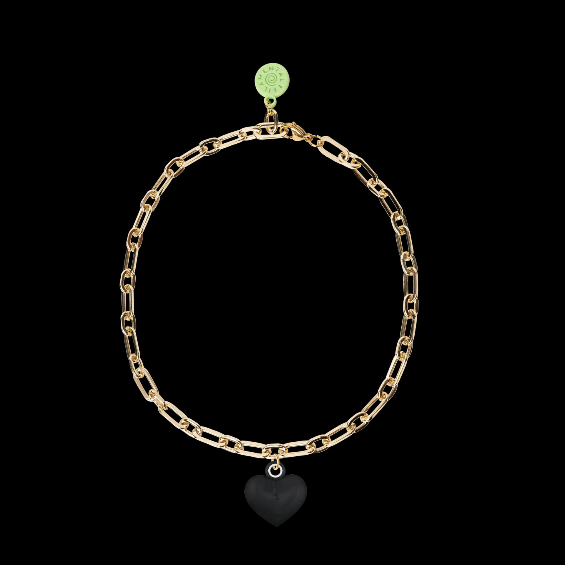 COLLAR CON CADENA DORADA Y RELICARIO - imagen 2
