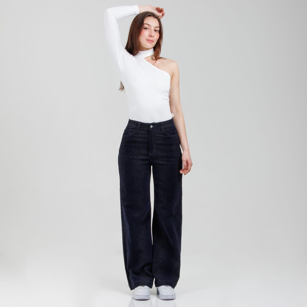 Pantalón Wide Leg Azul Ax-3083 licrado - imagen 1