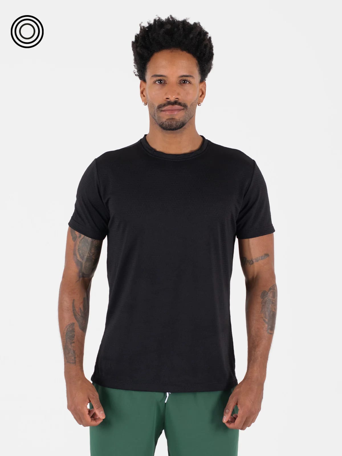 Camiseta panal hombre negra - imagen 2