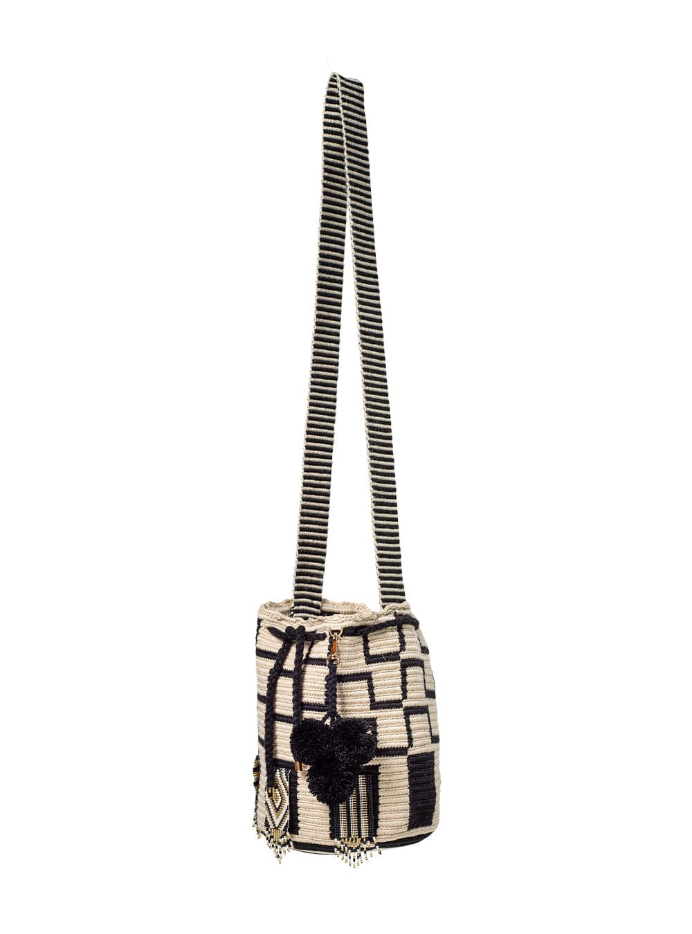 Medium Mochila Wayuu Capunia Black - imagen 3