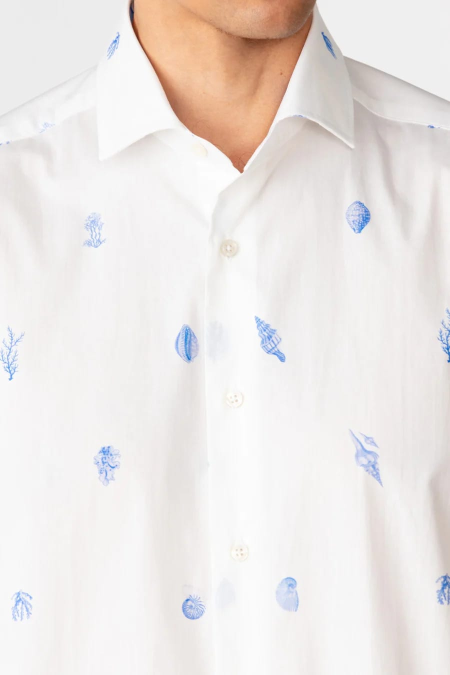 Men's cotton shirt white papuá - imagen 8
