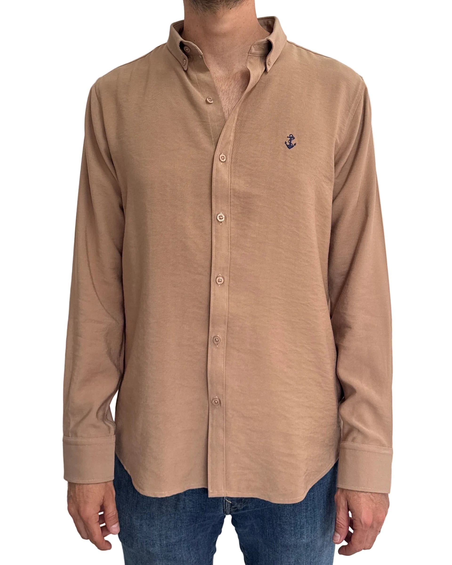 Camisa Camel en rayón - imagen 3