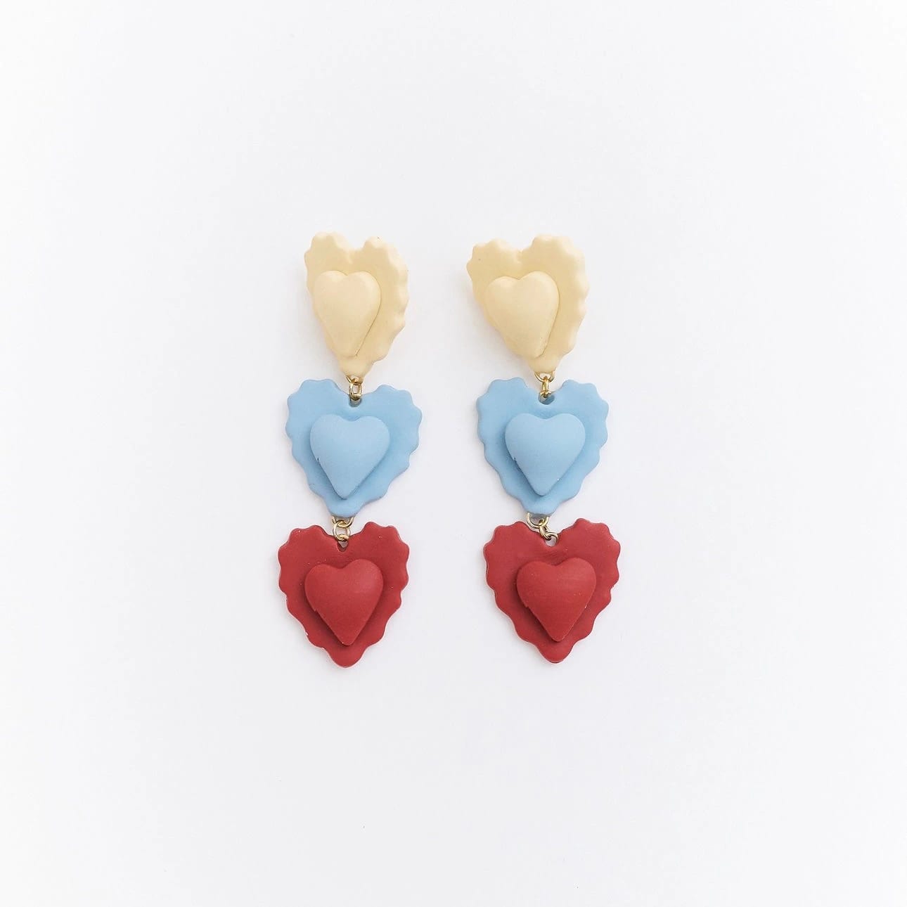 Aretes Latidos tricolor - imagen 1