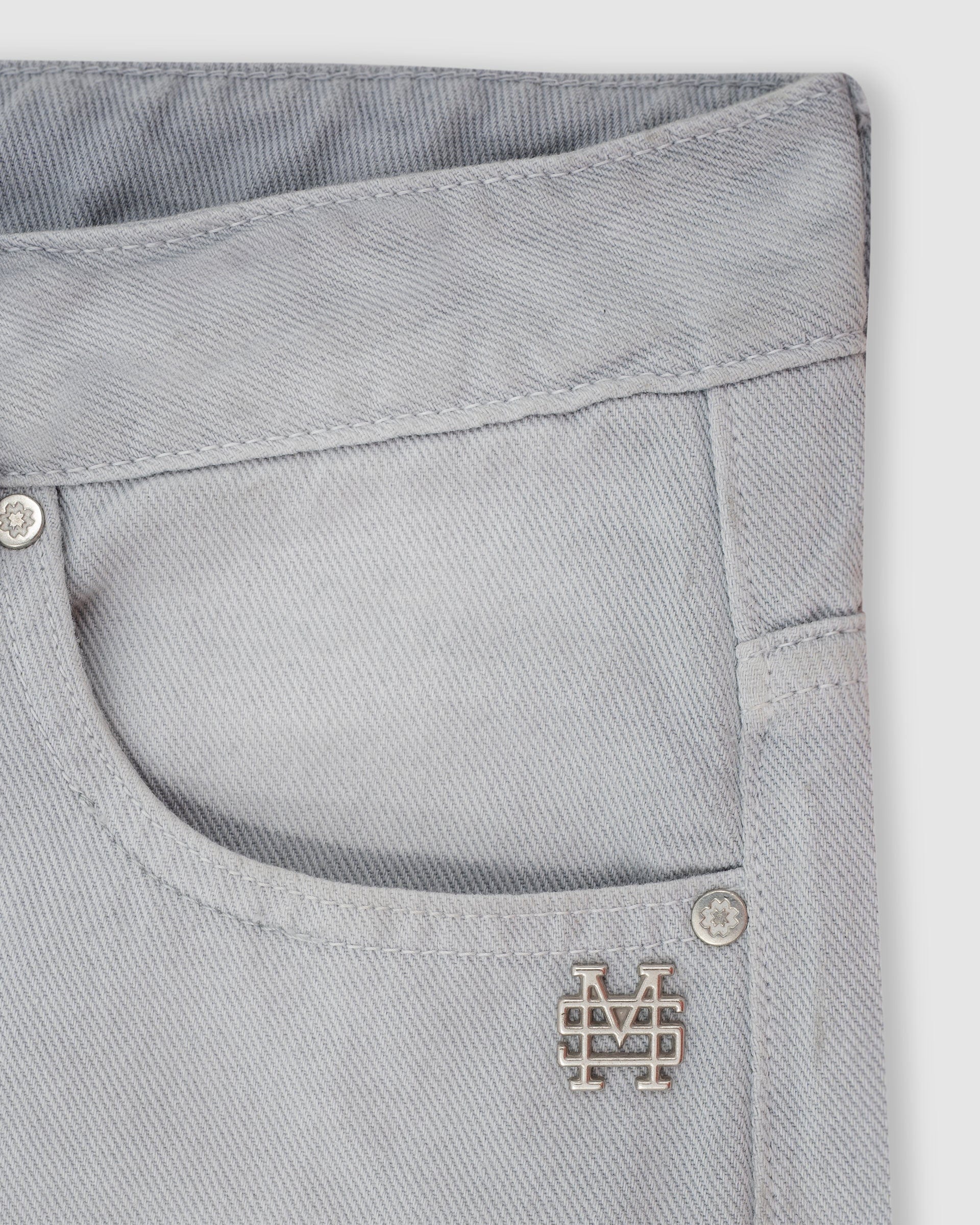 Flared Pants - Gris Claro Desgastado - imagen 3