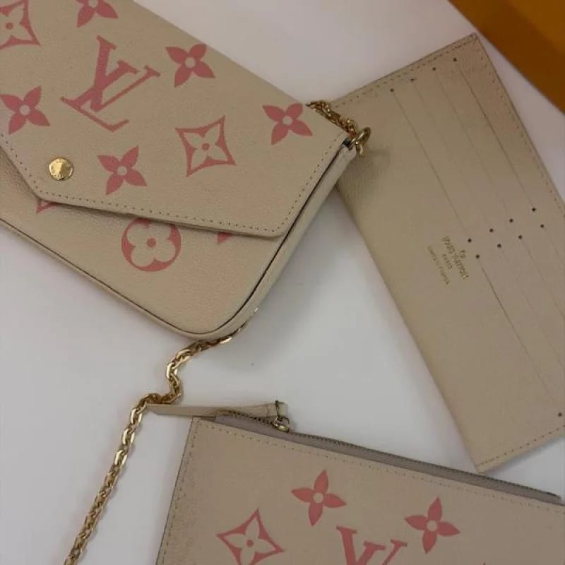 BOLSO LOUIS VUITTON NUDE CON ROSA - imagen 2