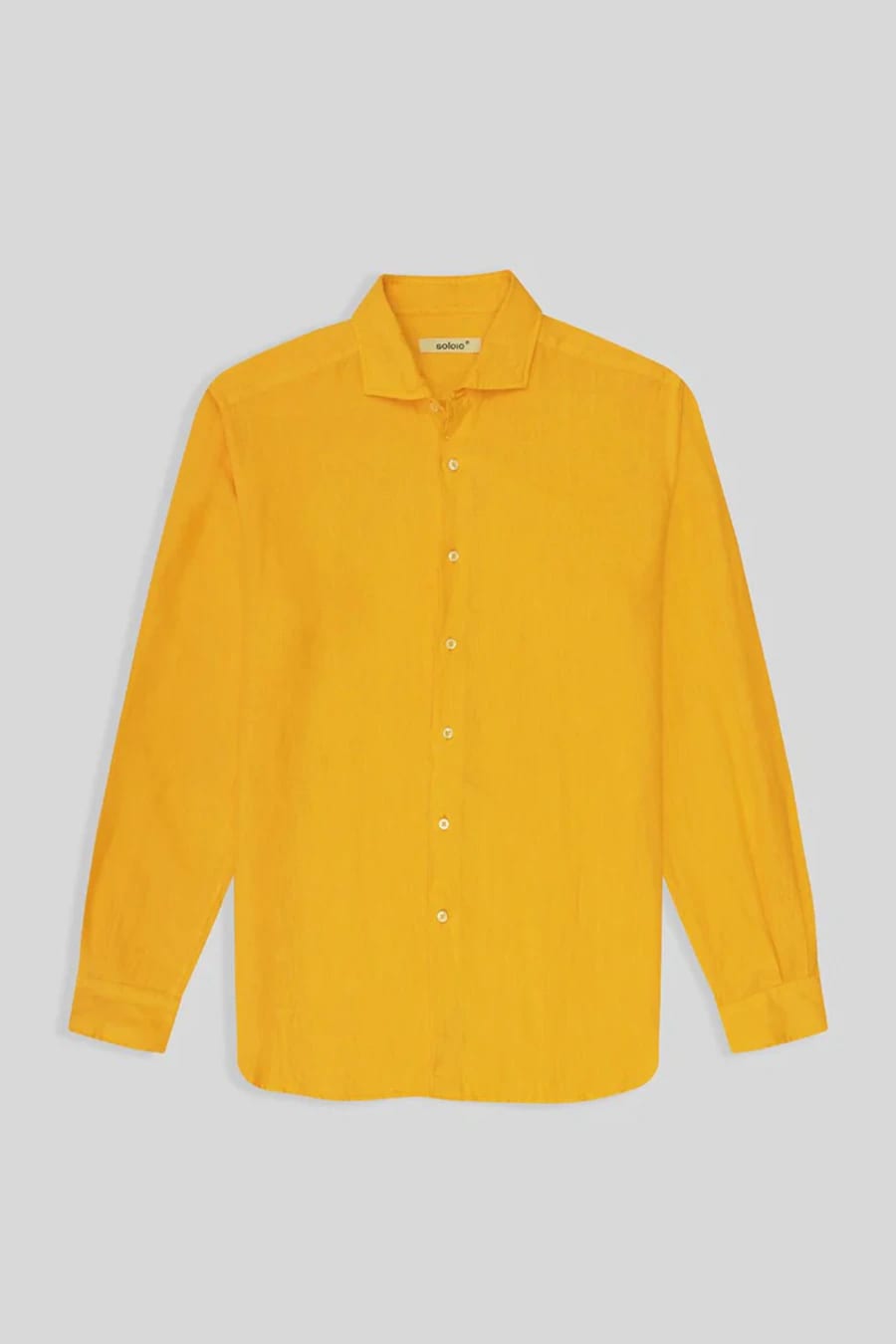 Men's linen shirt yellow fruit basic - imagen 2