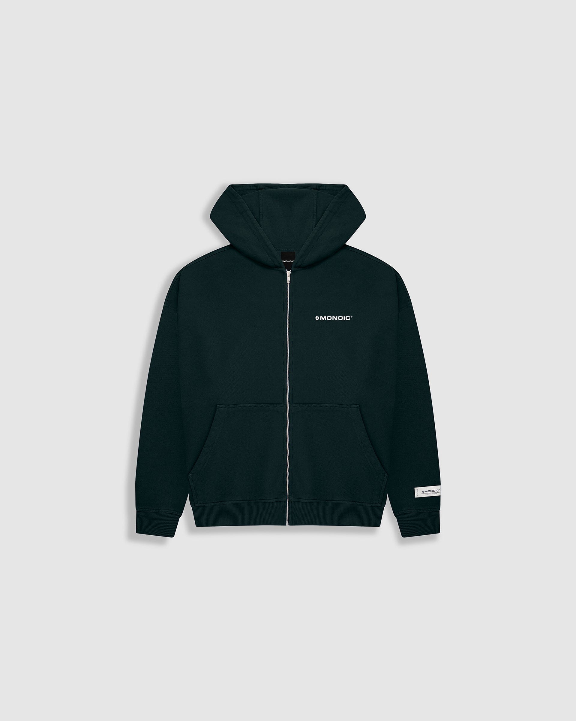 Zip Hoodie Oversized Básico V4 - Forest Green - imagen 1