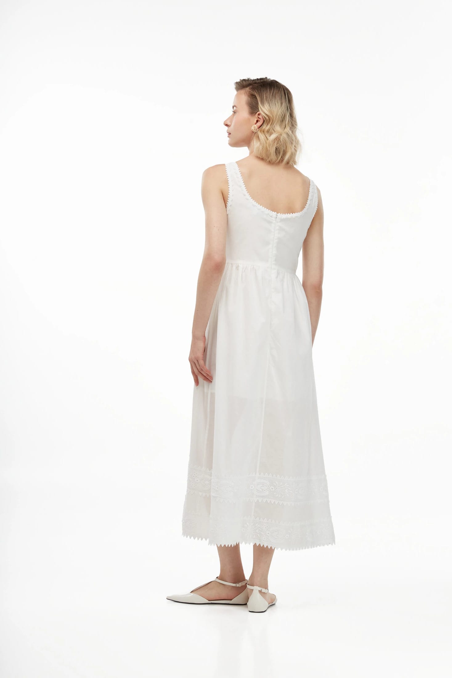 ALBA MIDI DRESS WHITE - imagen 3