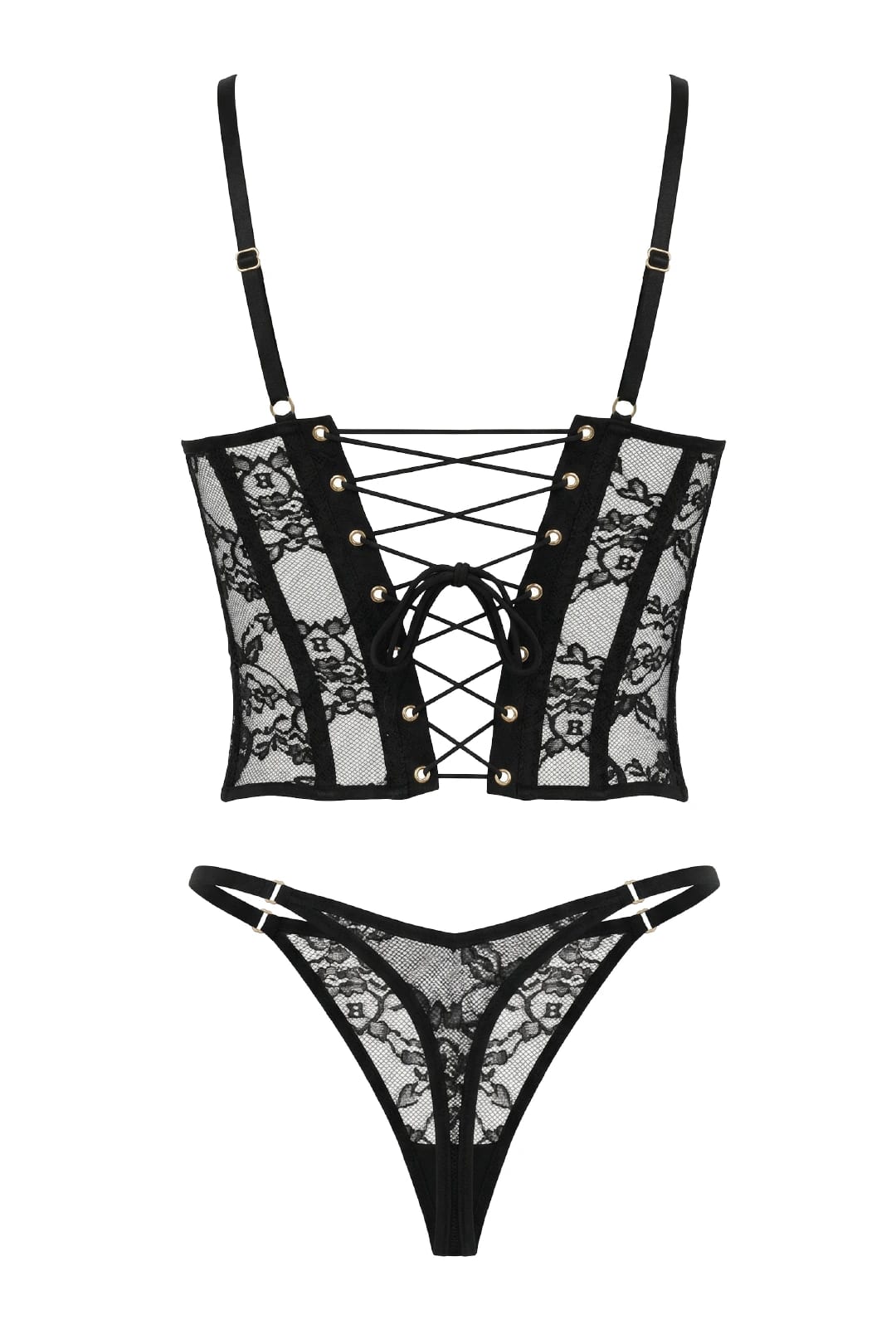 SET CORSET BERRY NEGRO - imagen 11