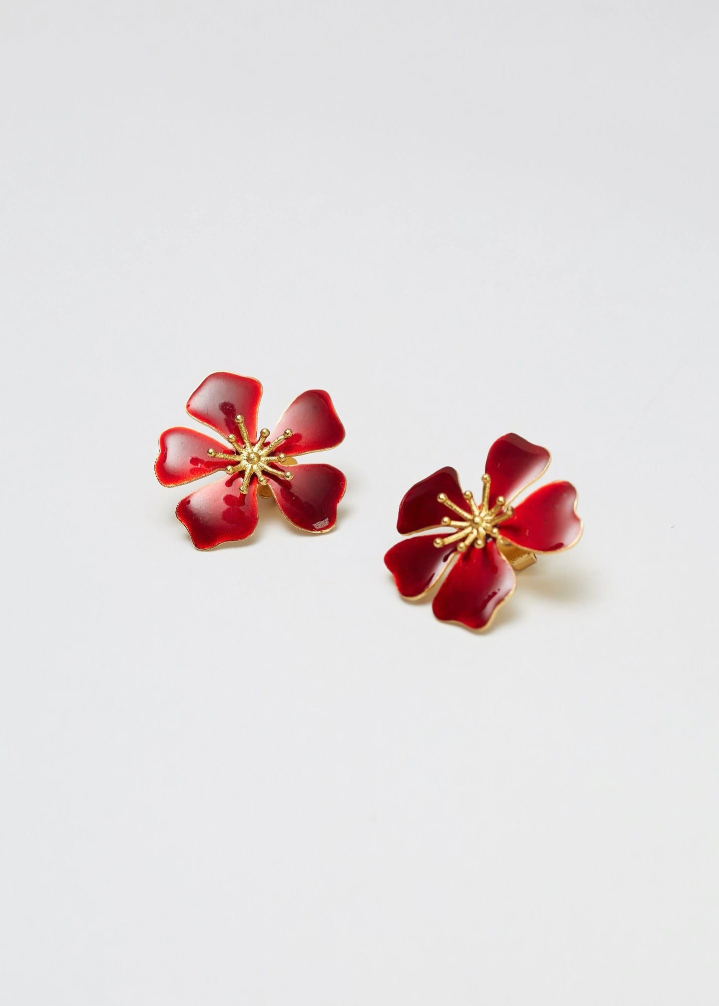 Aretes Aurora Midi Rojo vino - imagen 2