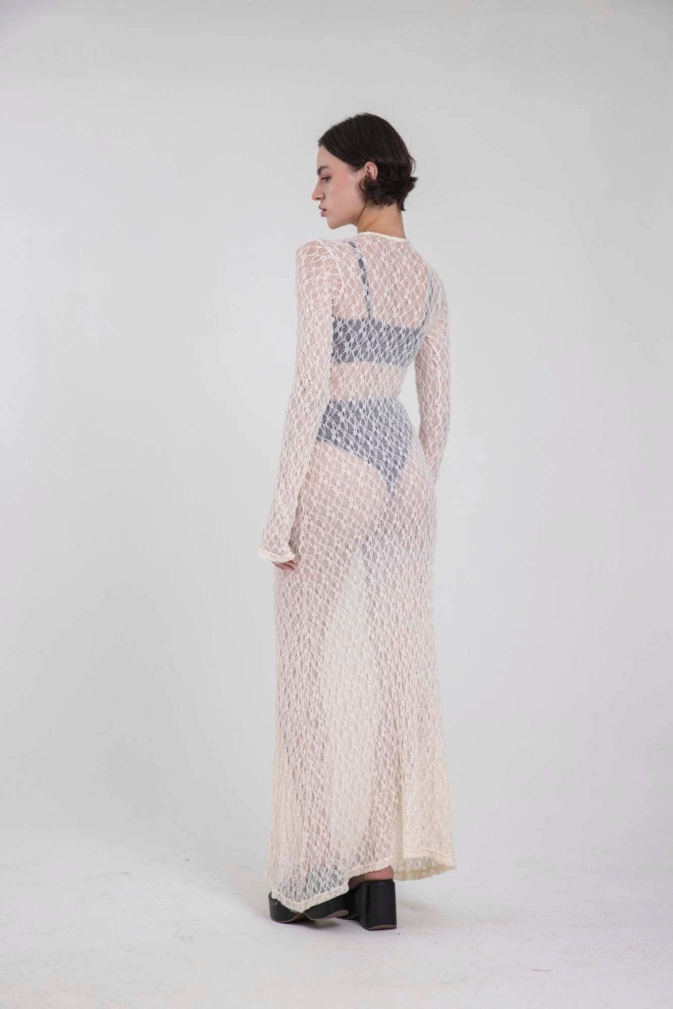 SERENA MARFIL LACE DRESS - imagen 2