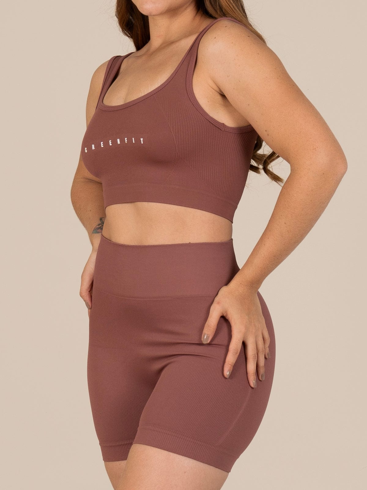 Ela short set seamless terra - imagen 5