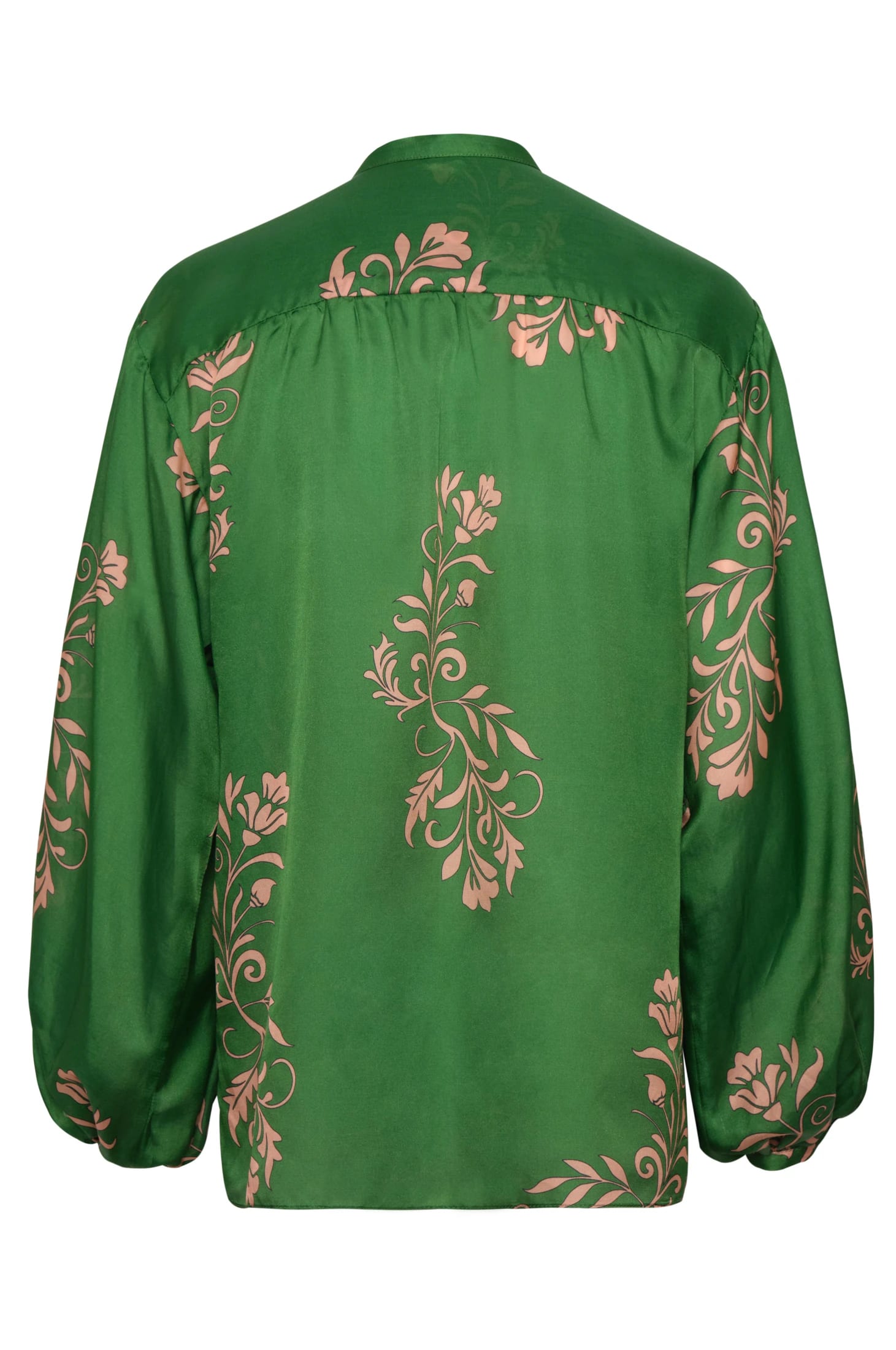 Don Simon Cotton Silk Shirt / Green Buganvilias - imagen 4