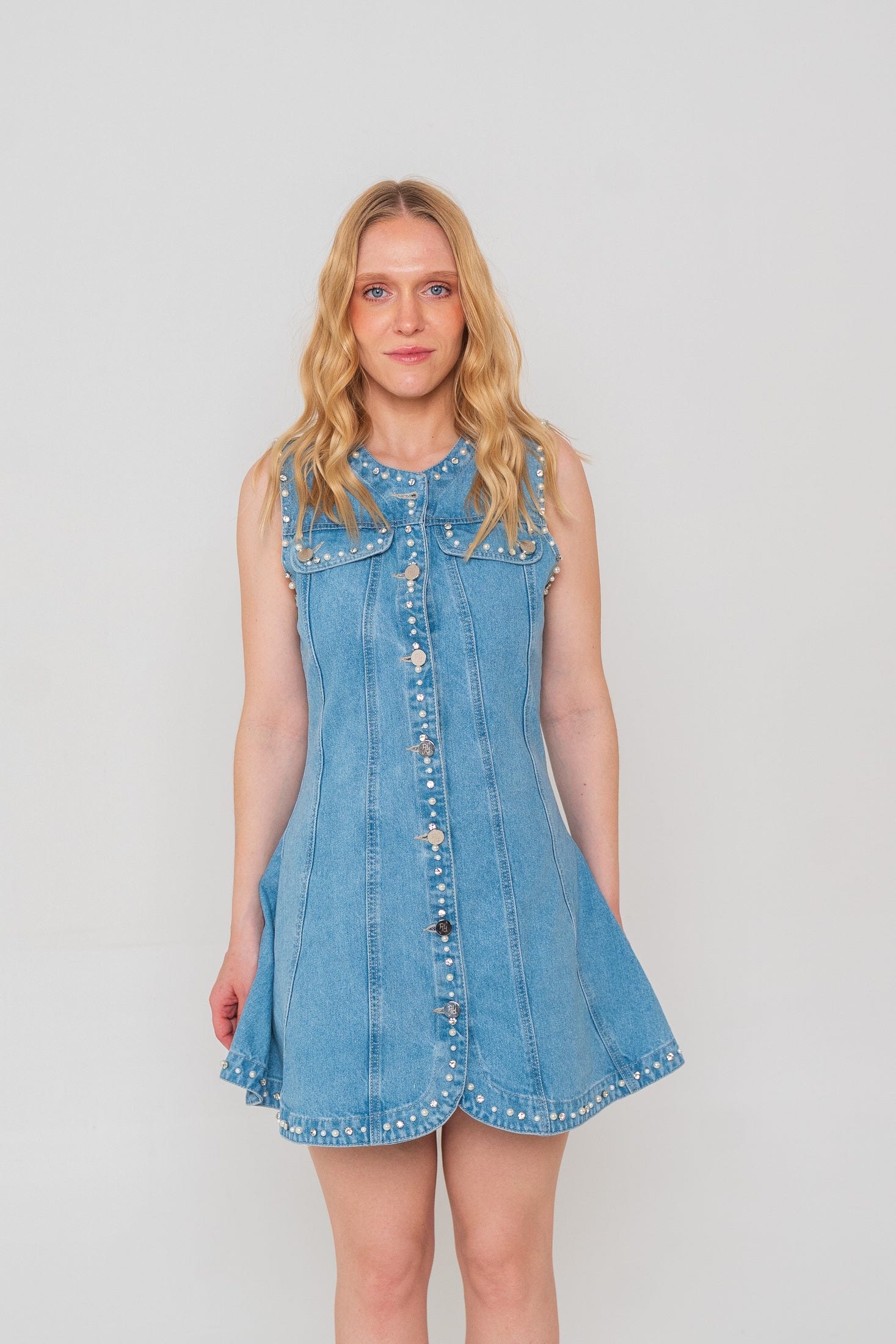 Celeste Denim Dress - imagen 2