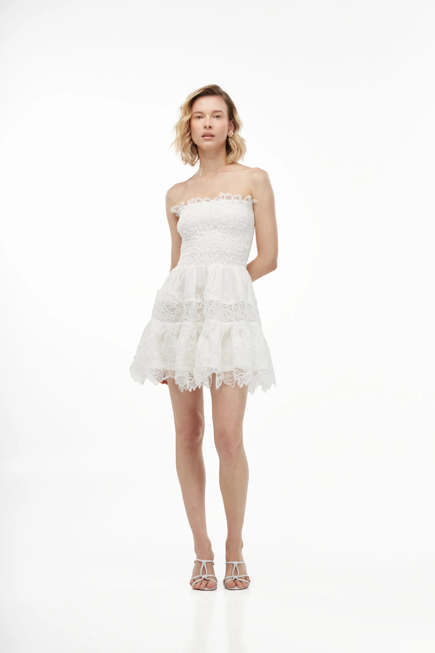 BRISA MINI DRESS WHITE - imagen 1