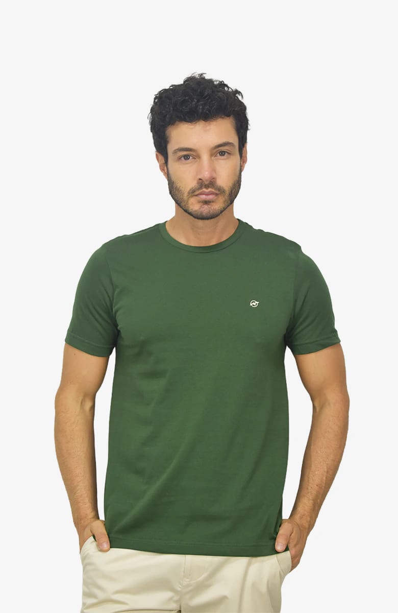 Camiseta básica Verde para Hombre - imagen 1