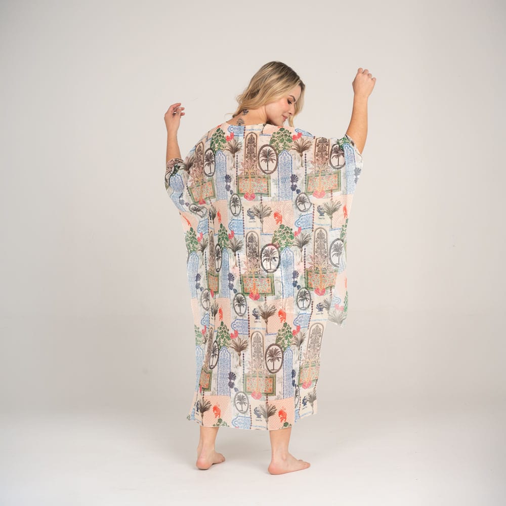 Kimono Manga 3/4 con Estampado Lotto Blanco. - imagen 3