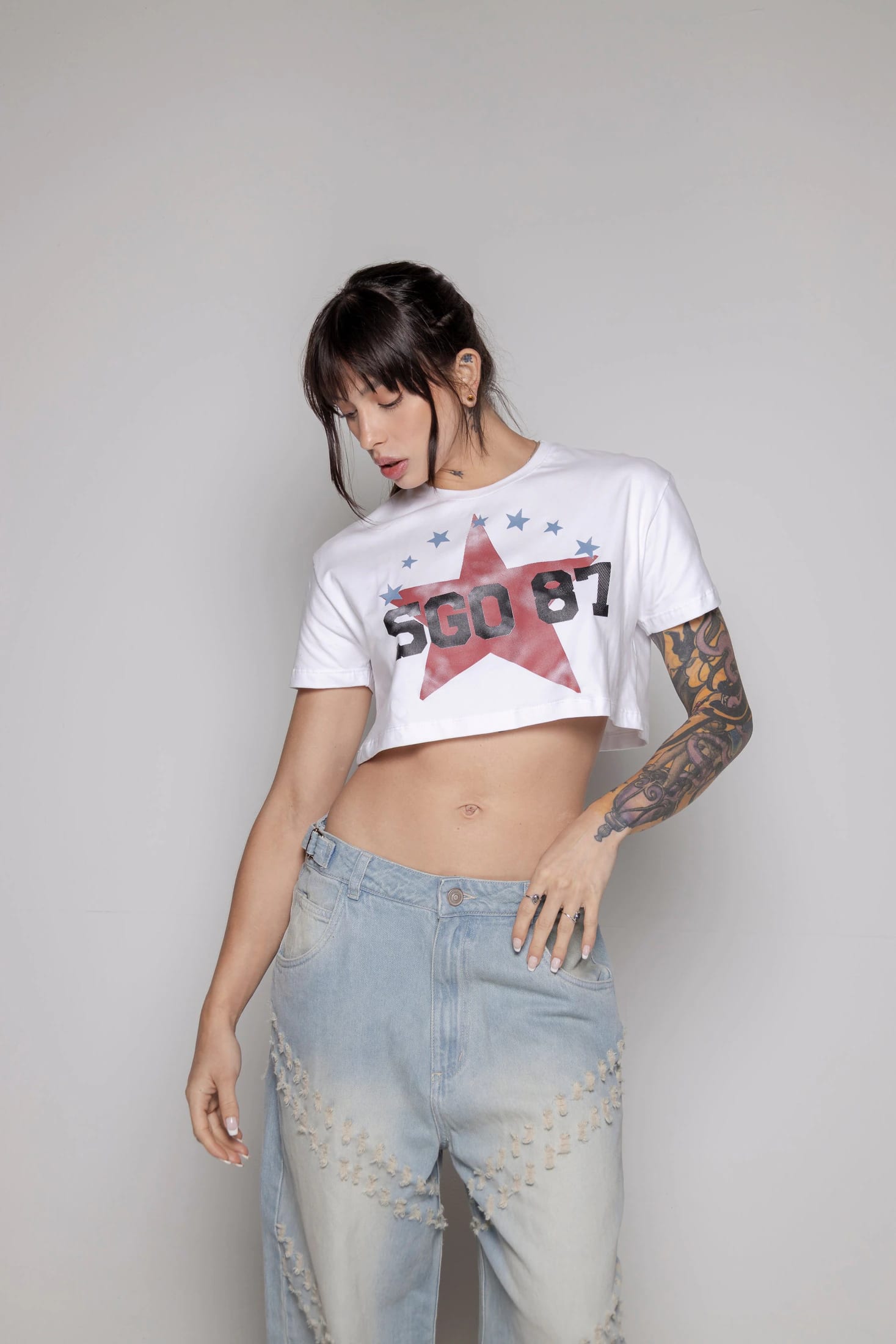 Crop-Top Courage Estrella-Blanco - imagen 1