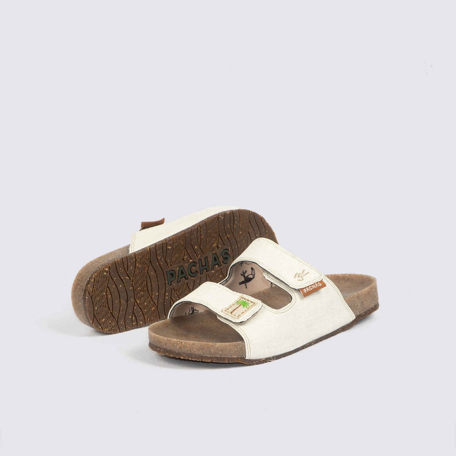 Sandalias dos correas "Bitacora" Blanca - imagen 3