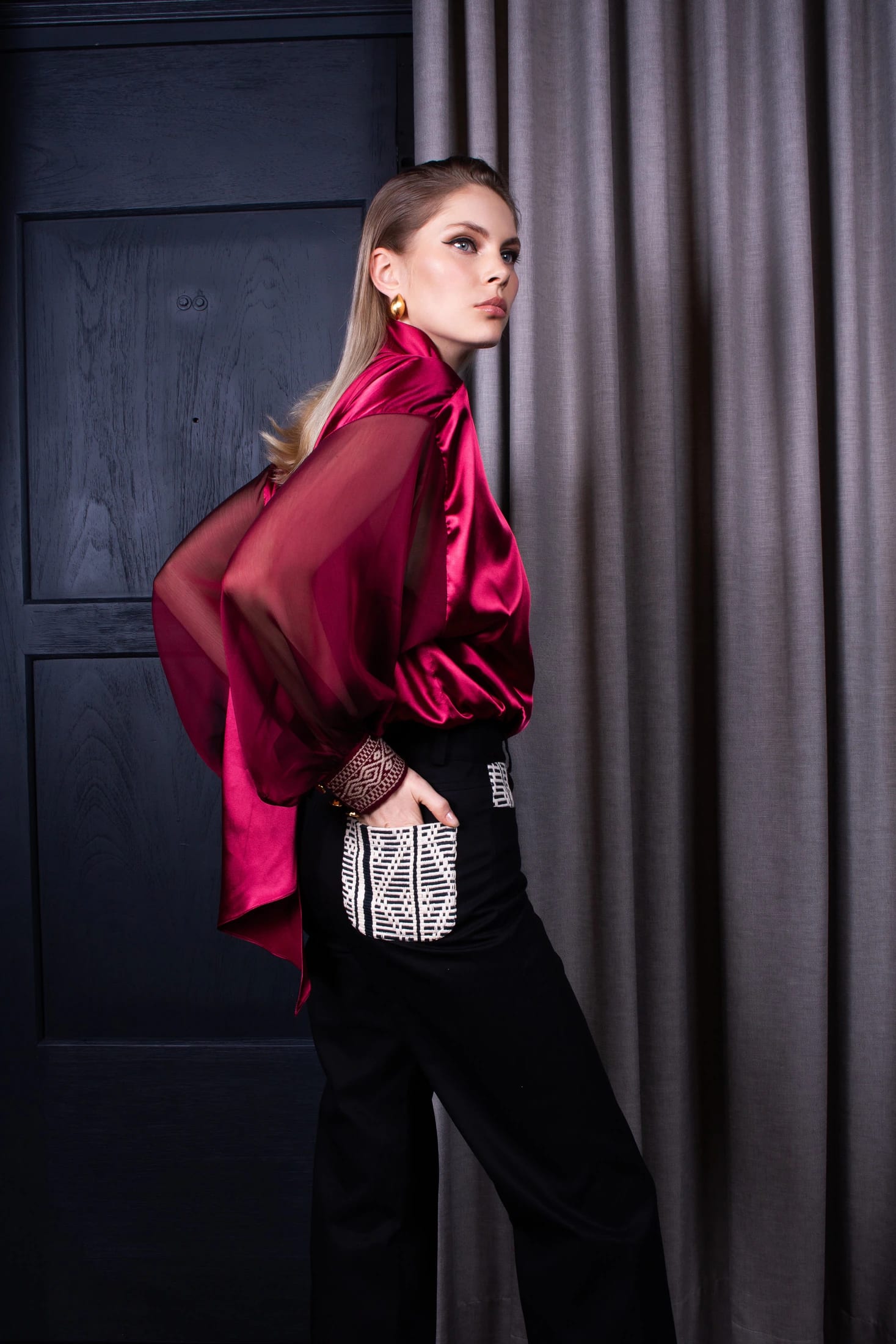 Blusa Chiffon Brisa DE Vino - imagen 6