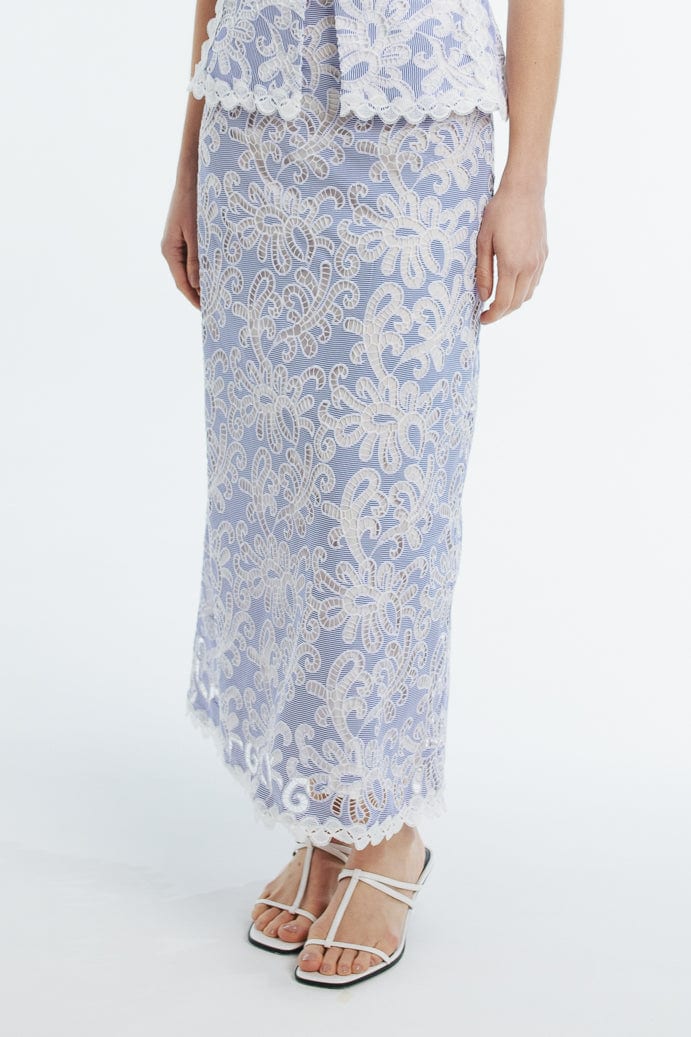 NINA MAXI SKIRT BLUE - imagen 2