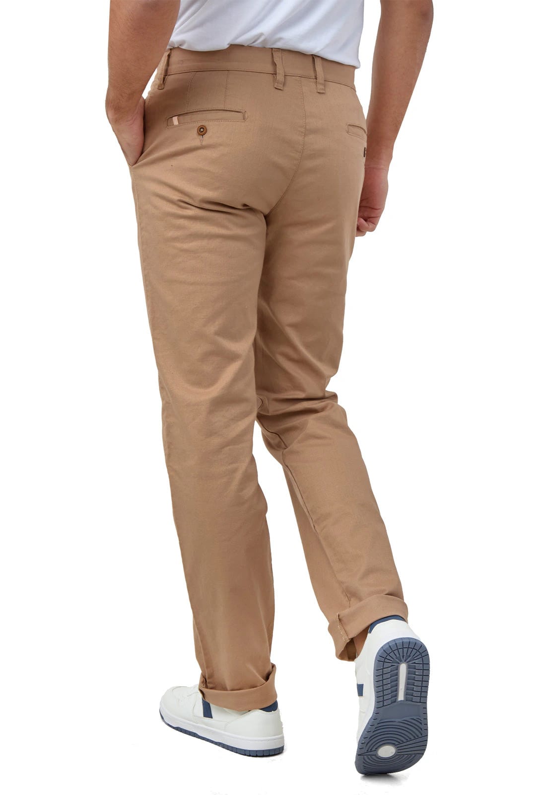 Pantalon dril taupe con spandex - imagen 2