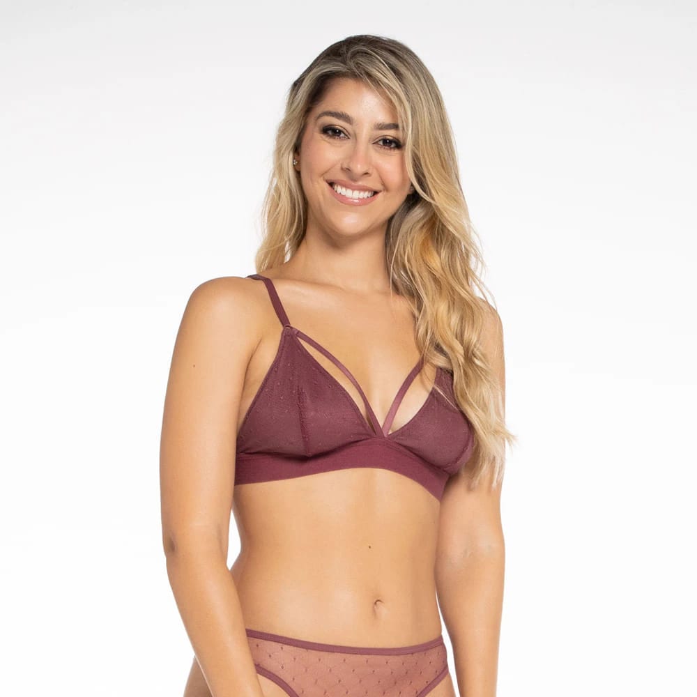 Bralette triangular y con sesgos - imagen 3
