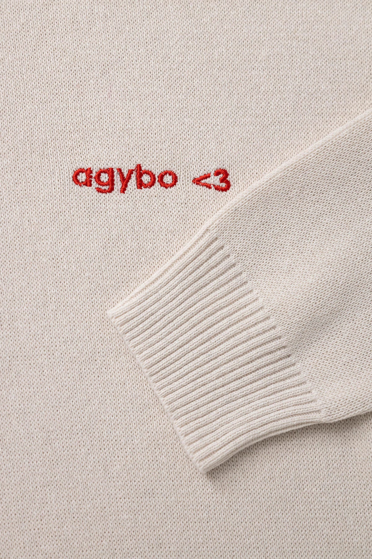 LOGO <3 SWEATER IVORY - imagen 6