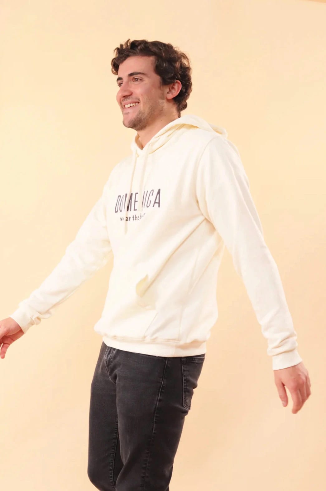 HOODIE DOMENICA CREMA - UNISEX - imagen 2