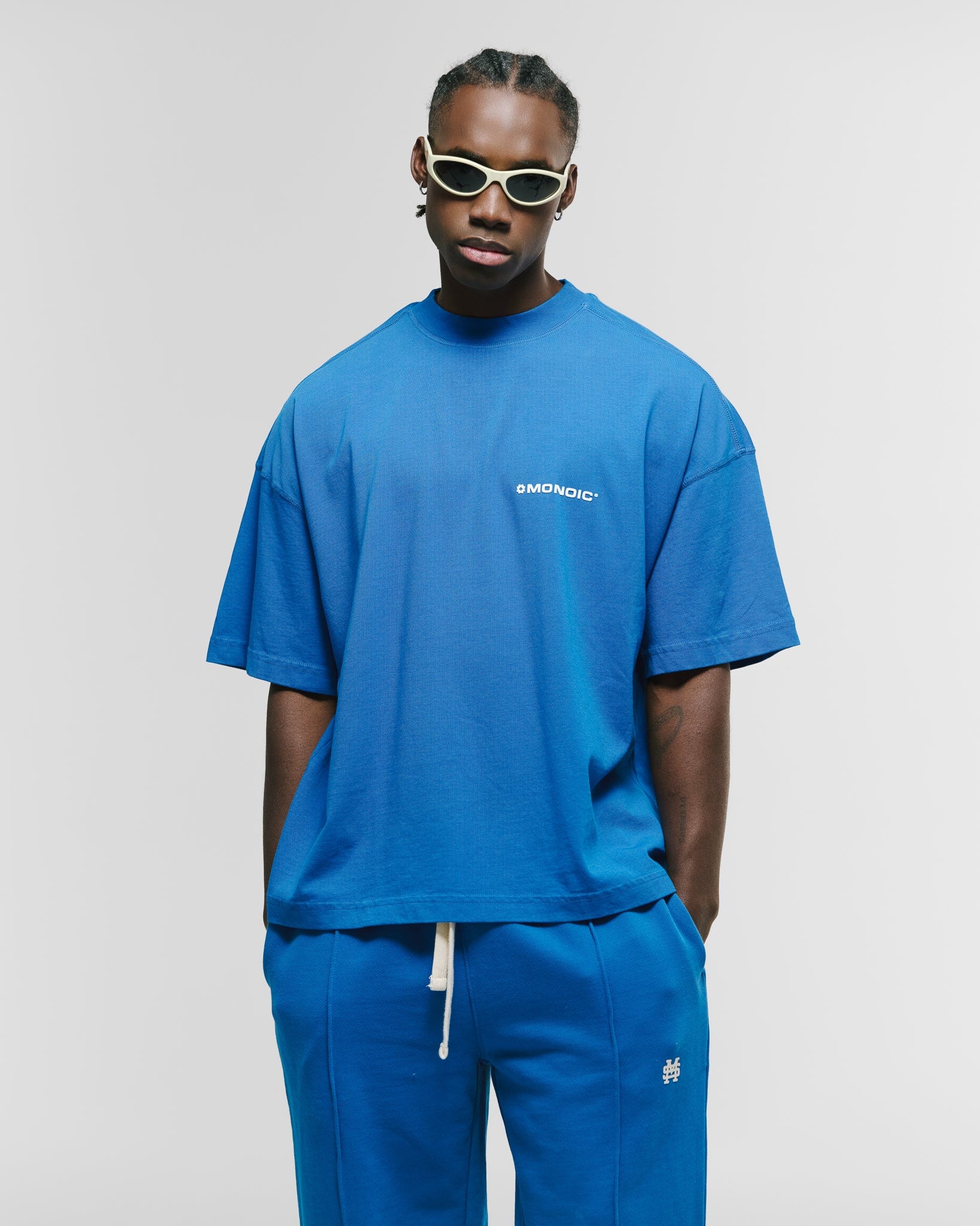 Camiseta Boxy Fit Básica V4 - Azul Cobalto - imagen 3